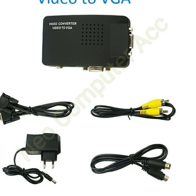 Dây Cáp Chuyển Đổi Đầu Cắm Rca Sang Vga / Av Sang Vga