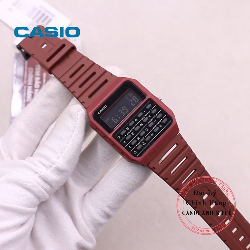 Đồng hồ nam điện tử Casio CA-53WF-4BDF có máy tính dây nhựa