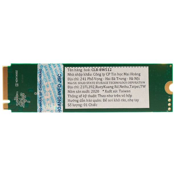  Ổ cứng SSD Toshiba 512Gb M2 NVME CRL 8W512 - Bảo hành chính hãng Mai hoàng 36 Tháng | WebRaoVat - webraovat.net.vn