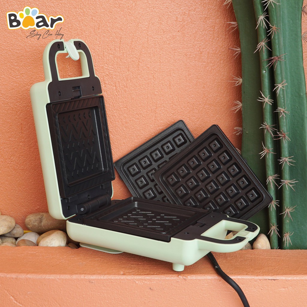 Máy Nướng Bánh Đa Năng Bear DBC P06N2 máy kẹp nướng bánh bear DBC Bear làm bánh waffle, sandwich chính hãng