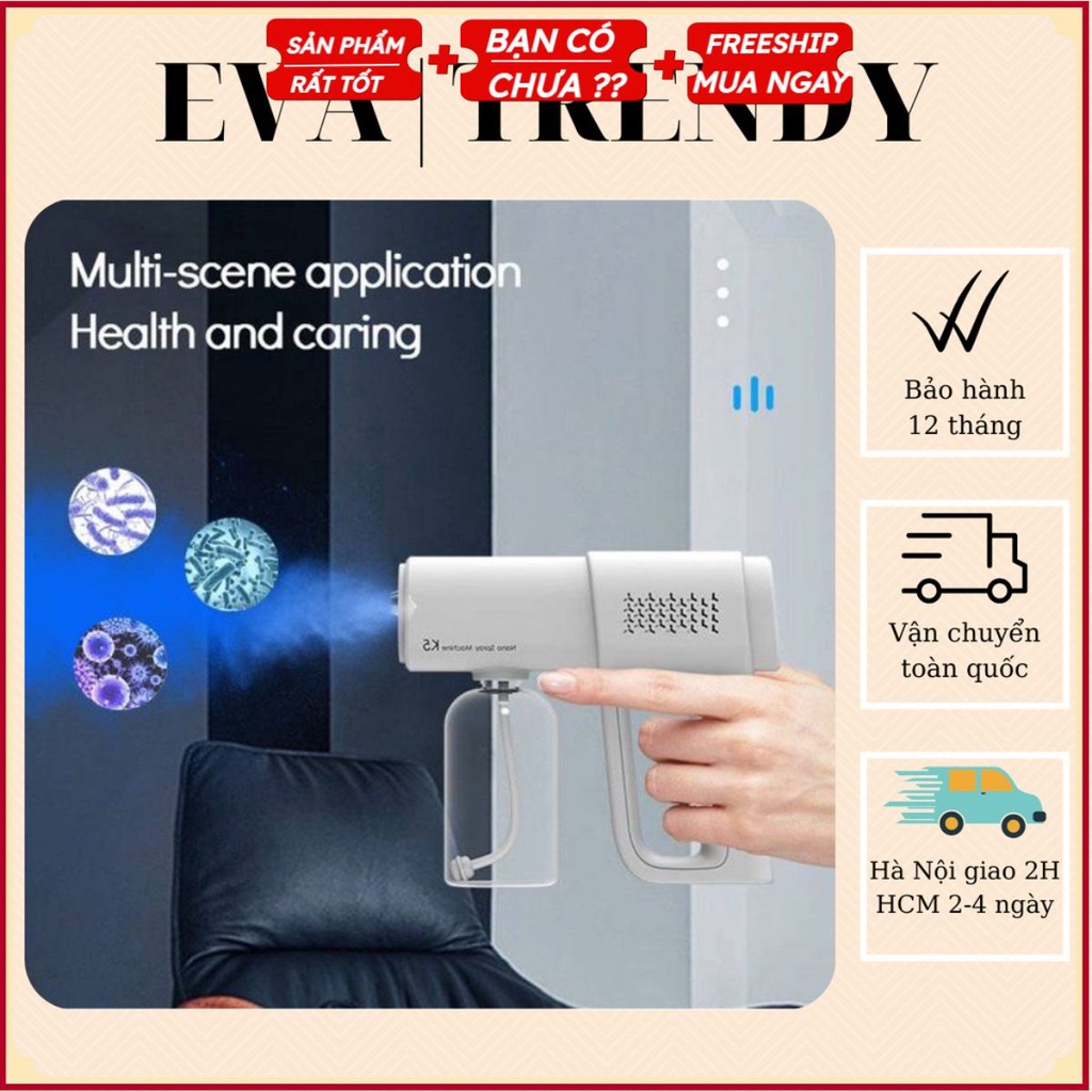Súng Xịt Khử Khuẩn Hàng Cao Cấp Máy Diệt Khuẩn Cầm Tay,Súng Xịt Khử Khuẩn Nano .