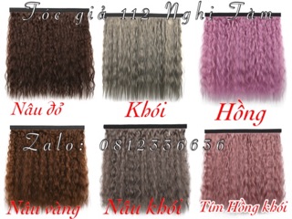 Combo tóc mũ có thể tháo rời