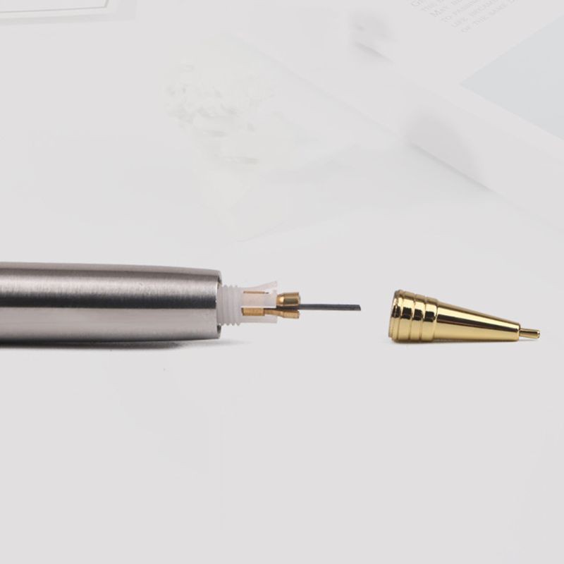 Bút chì bấm ngòi kim 0.5mm vỏ kim loại