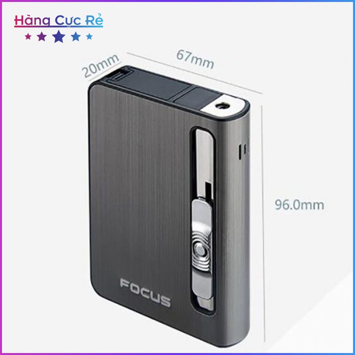 Hộp quẹt Focus kiêm hộp đựng điếu 🔥Freeship🔥 Bật lửa 2 in 1 model 2021 - Shop Hàng Cực Rẻ