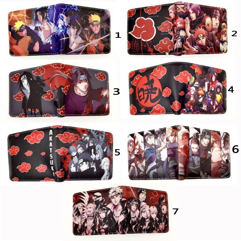 ღOKDEALSღ Key Men Wallet Women Naruto Credit Card Holder Anime Coin Purse Fashion Change Bag Leather Wallet