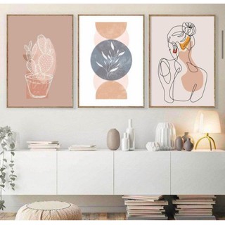 Bộ 3 tranh canvas 40x60 minimalist
