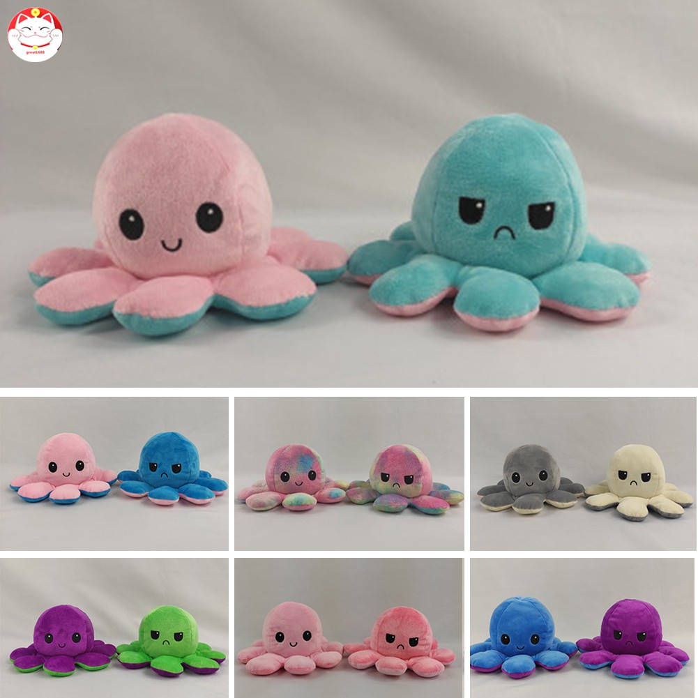 Octopus Gấu Bông Bạch tuộc cảm xúc 2 mặt nhiều màu Đồ chơi trẻ em sang trọng nhiều màu vải nhung cao cấp co dãn 4 chiều octopus plush toy biểu cảm thú nhồi bông nhiều màu đáng yêu kute hot nhất Tiktok hiện nay nhiều màu, kích thước 22cm