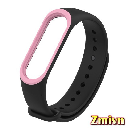 Dây đeo Mijjobs Xiaomi Miband 3 /4 - Có màu viền