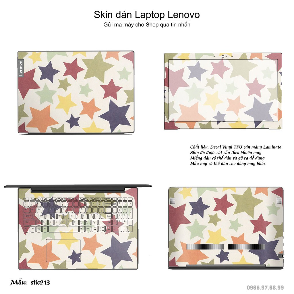 Skin dán Laptop Lenovo in hình Hoa văn sticker nhiều mẫu 34 (inbox mã máy cho Shop)