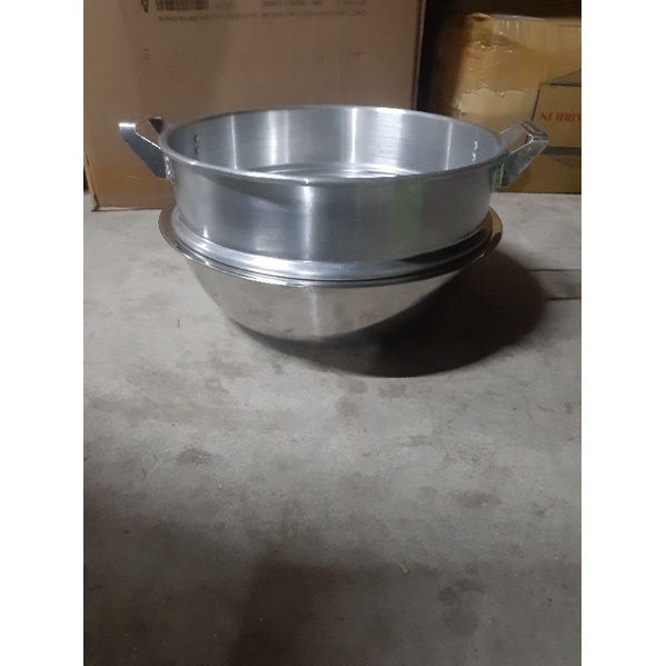 Bộ xửng hấp inox đun bếp từ size 36 ,kết hợp giữa đáy inox ngăn mạnh hùng,xửng 36 đun bếp từ