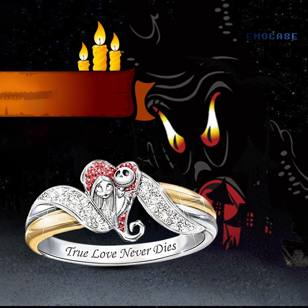 Nhẫn Hợp Kim Hình Trái Tim Đính Đá Nhiều Màu Sắc