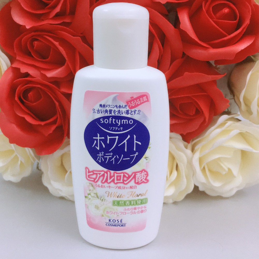 [Mã BMLTA50 giảm 50K đơn 150K] Sữa Tắm Sáng Da Dưỡng Ẩm Kosé Cosmeport Softymo White Body Soap - White Floral (60ml)