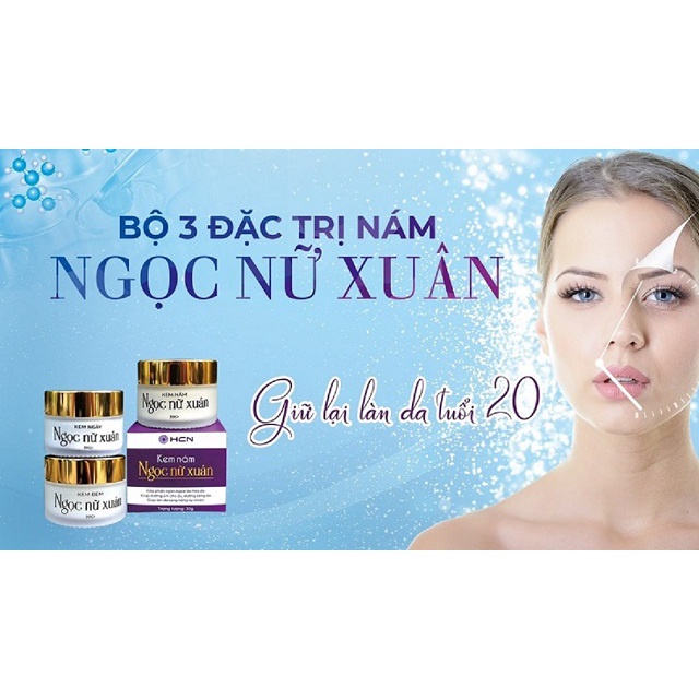 Kem nám Ngọc Nữ Xuân tím dưỡng da chuyên sâu, hỗ trợ cải thiện nám, tàn nhang