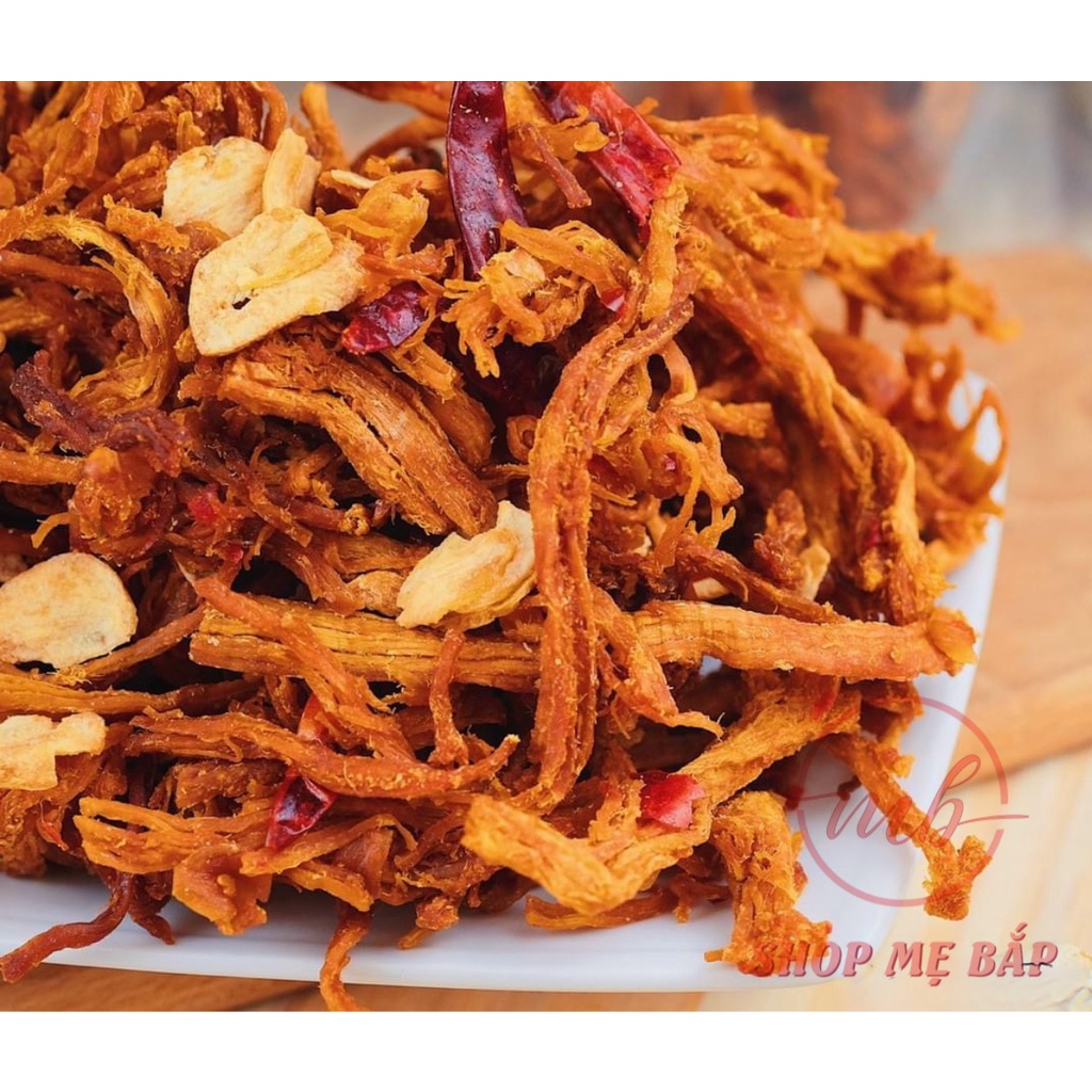 Khô Heo Cháy Tỏi Ớt - Túi 250gram và 500gram - Shop Mẹ Bắp - 100% thịt heo sạch, ảnh thật [Nhà Làm] | BigBuy360 - bigbuy360.vn