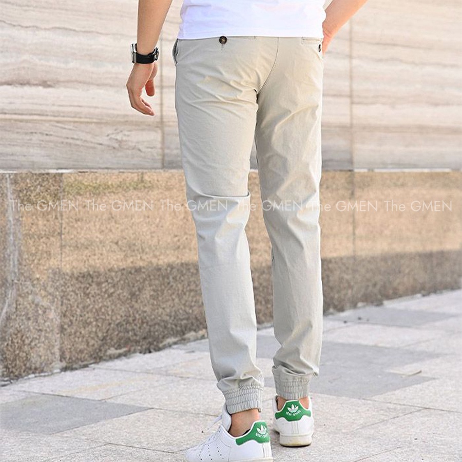 Quần jogger nam The GMEN Refreshed Jogger chất liệu kaki gió co giãn, sợi vải mát lạnh