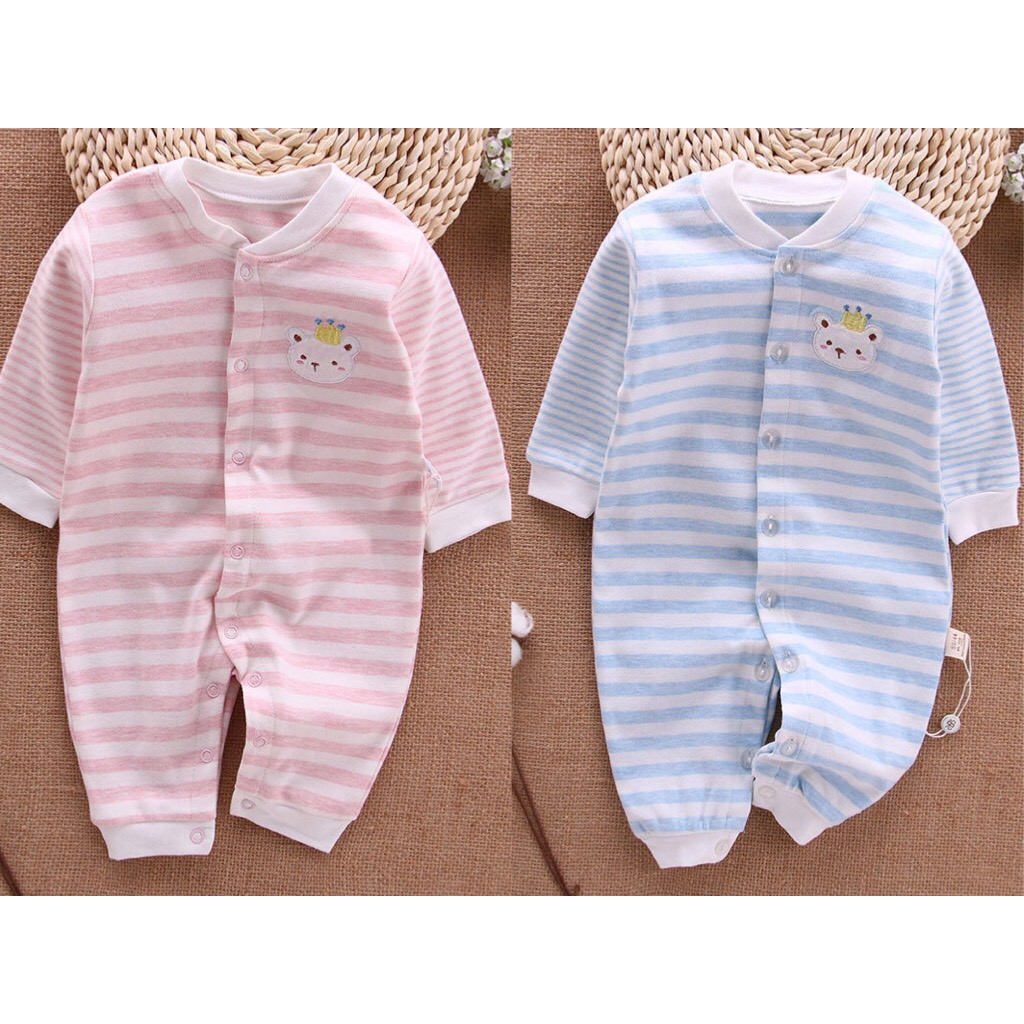 Body liền thân, bodysuit dài tay cotton cho bé trai và bé gái sơ sinh từ 3-12kg - 𝐁𝟏𝟓