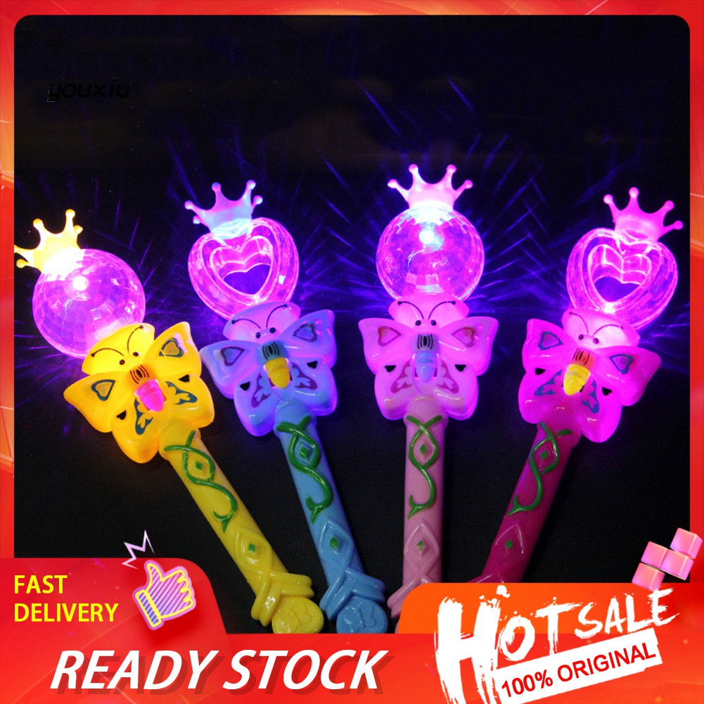 Gậy đồ chơi hình bướm có đèn LED chiếu sáng vui nhộn dành cho bé