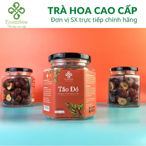 Táo đỏ thái lát  pha trà hoa