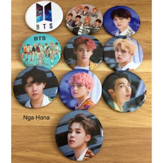 BTS PIN BUTTON - HUY HIỆU BTS V JUNGKOOK SUGA RM JIN JIMIN JHOPE