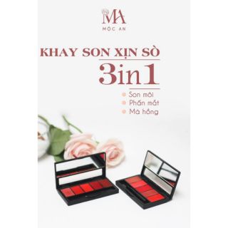 Khay son hoa mai cococherry mộc an