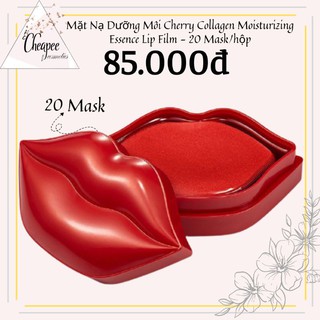 Mặt Nạ Môi Bioaqua Cherry Dưỡng Ẩm, Giúp Môi Căng Mọng Cherry Collagen Moisturizing Essence Lip Film Mask - 20 Mask/hộp