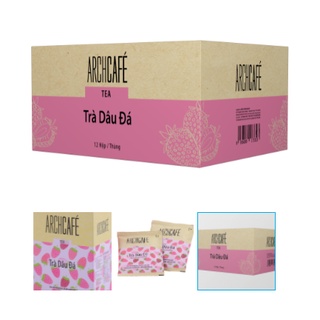 [Nhập SRAPR164 giảm 50% tối đa 20K] ( Achcafe ) Trà Dâu Đá - Trà trái cây hoà tan Archcafé (hộp 12 gói x 18g)