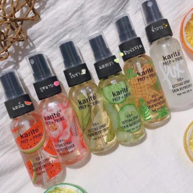 Xịt 2in1 Dưỡng Ẩm Trước Trang Điểm Và Khoá Nền Trang Điểm Karite Pre + Prime 35ml + tặng vòng chỉ đỏ may mắn | BigBuy360 - bigbuy360.vn