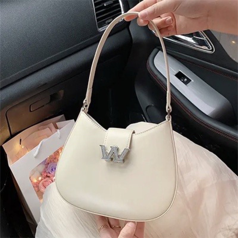 Túi đeo chéo kẹo nách W.A.N đá lấp lánh  cá tính siêu hot