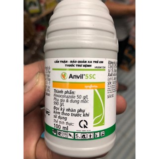 Thuốc trừ bệnh phấn trắng, đốm đen, rỉ sắt trên cây hoa hồng Anvil 5sc 5.0