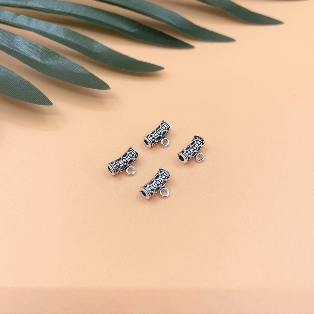 Charm móc treo dạng ống dài - Charm Bạc 925 - Mã CA845