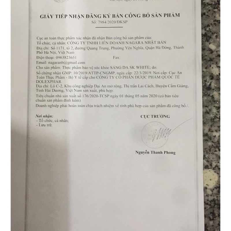 Viên uống sáng da SK white - Cân bằng nội tiết tố nữ, giảm nám sạm