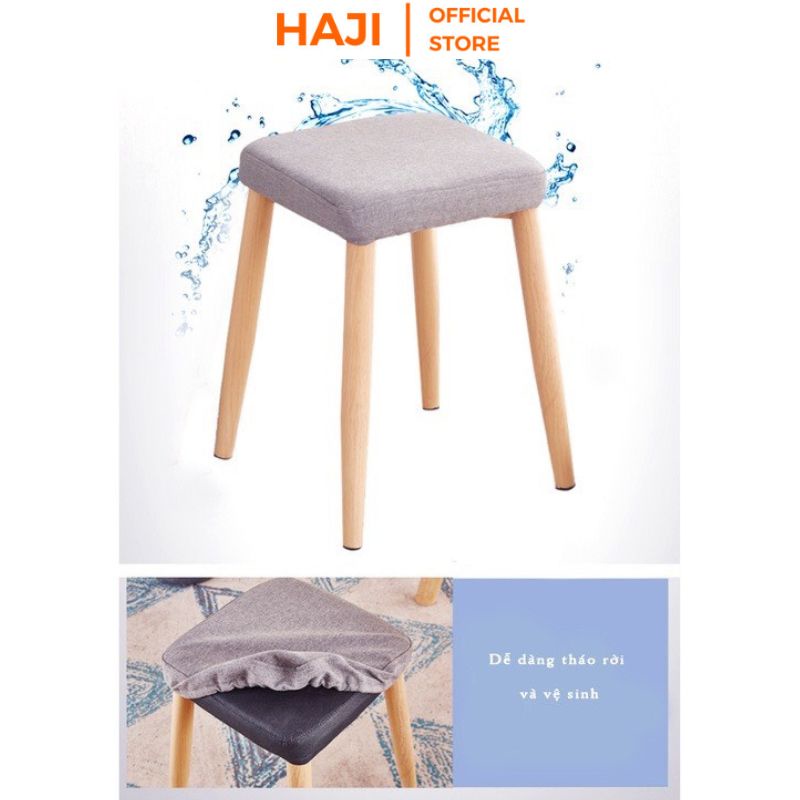 Ghế ăn chân gỗ màu sắc hiện đại phù hợp với mọi bàn ăn thương hiệu HAJI E03