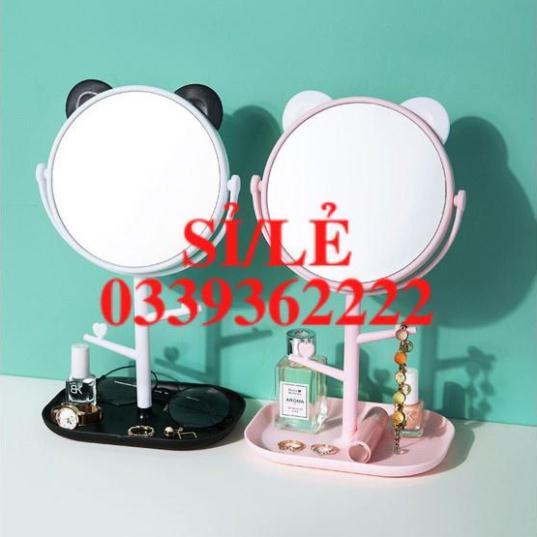 [ HAIANHSHOP ] Gương Trang Điểm Để Bàn Tai Mèo Dễ Thương - Gương Neko Để Bàn Xoay 360 phong cách Hàn Quốc Duashop &gt;