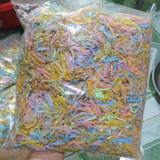Túi Zip 100g Thun Cột tóc cho bé nhiều màu (Ảnh thật)