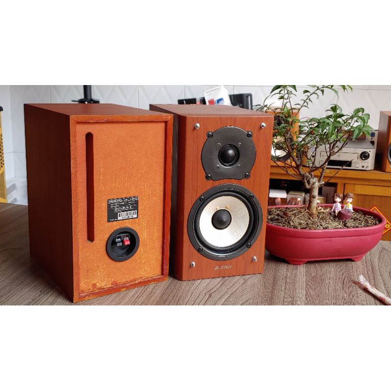 Onkyo D-s7gx loa bookshelf bass 2 màng vải gân cao su zin 100%