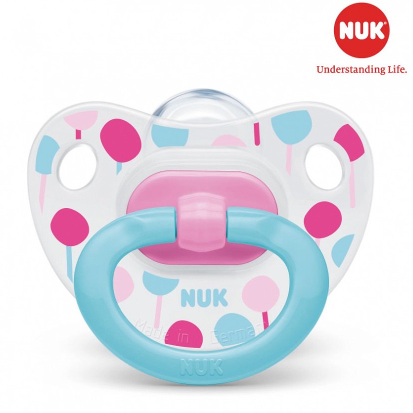 Bộ 2 ti giả NUK Happyday Silicone 0-6m, 6-18m