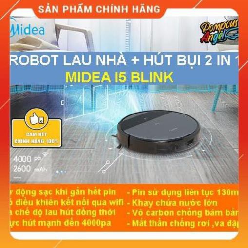 [FreeShip] Robot hút bụi lau nhà 2in1 MIDEA I5 BLINK , Hàng chính hãng - Bảo hành 12 tháng BM