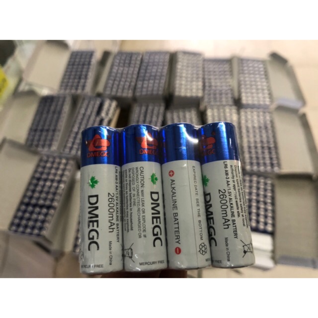 4 Viên Pin AA Alkaline DMEGC 2.600mah Dung lượng cao cho chuột không dây và khoá cửa thông minh