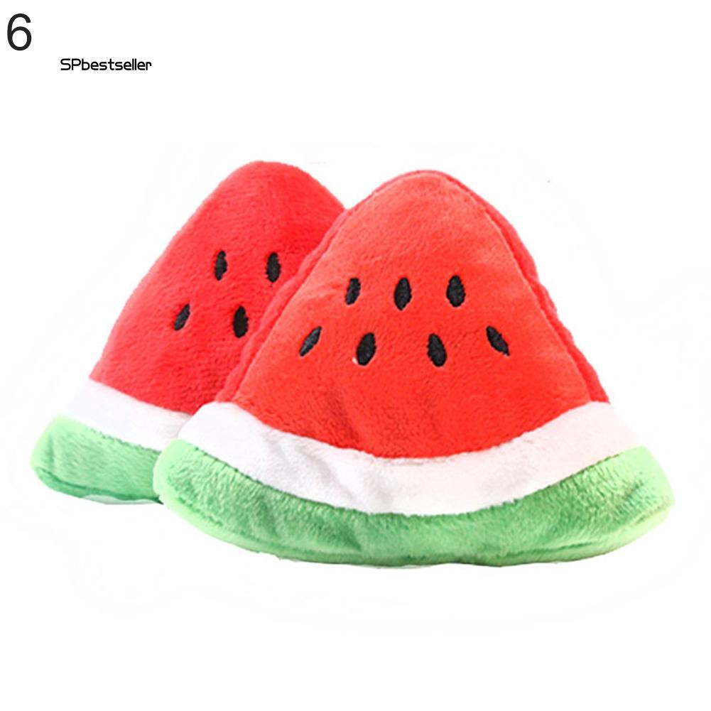 Đồ chơi hình củ cà rốt nhồi bông phát âm thanh cho thú cưng