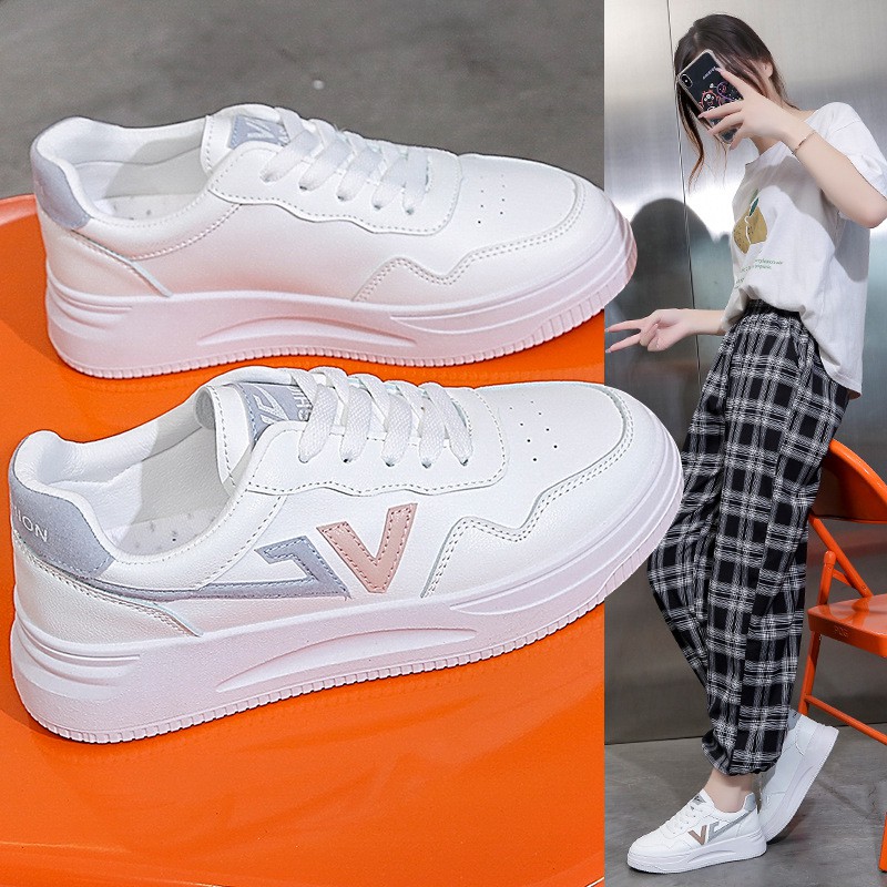 Giày nữ sneaker tăng chiều cao 4cm, giày thể thao nữ hot 2022 BM019