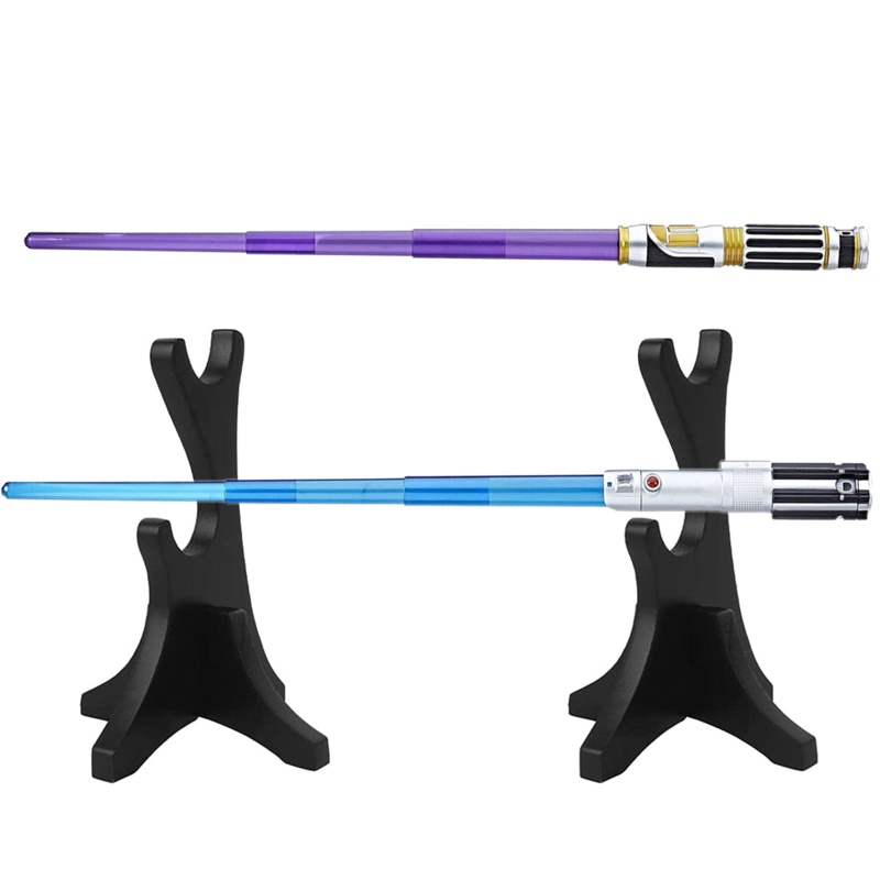 Set 2 Giá Đỡ Kiếm Samurai Bằng Acrylic Màu Đen Chất Lượng Cao