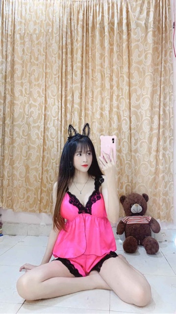 [SALE 35%] Đồ ngủ sexy lụa ren hoa có mút | BigBuy360 - bigbuy360.vn