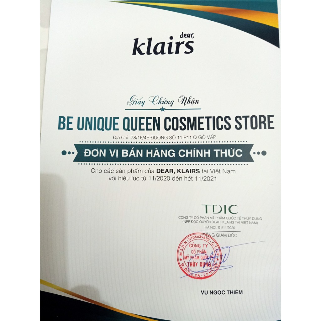 Toner Klairs nước hoa hồng dưỡng ẩm có mùi thảo mộc Dear Klairs Supple Preparation Facial Toner 180ml chính hãng