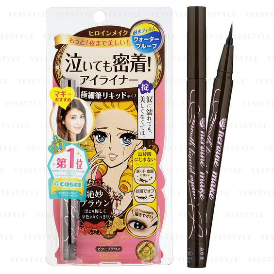 Kẻ Mắt Nước / Eyeliner Kiss Me Heroine Make Smooth Liquid Eyeliner  Isehan (Chống Thấm Nước, Chống Lem)