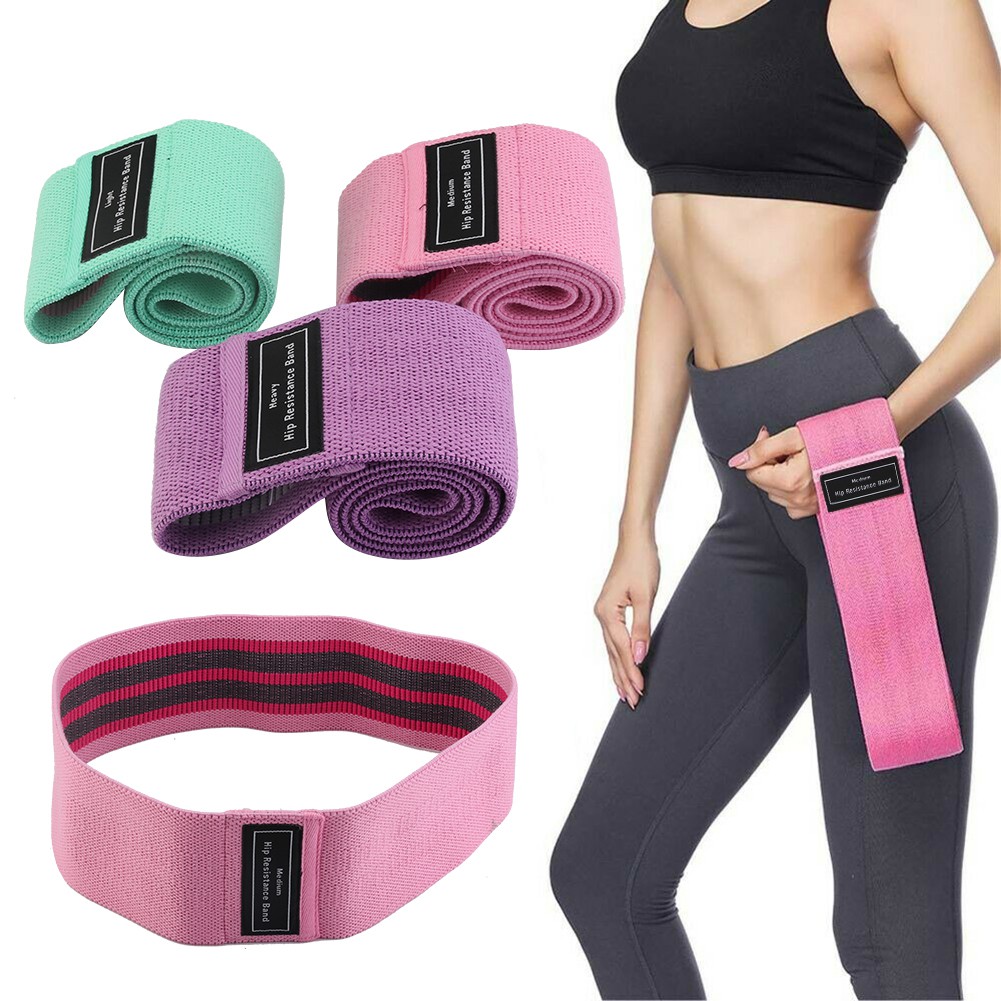 Fabric Resistance Bands Butt Exercise Loop Circles Set Legs Glutes Women