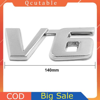 Decal Kim Loại 3d V6 Dán Xe Hơi
