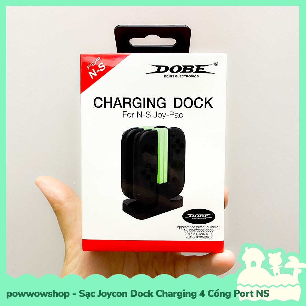 [Sẵn VN - Hỏa Tốc] Phụ Kiện Sạc Joycon Dock Station Charging 4 Cổng Port Cho Joycon Của Máy Game Nintendo Switch / Oled