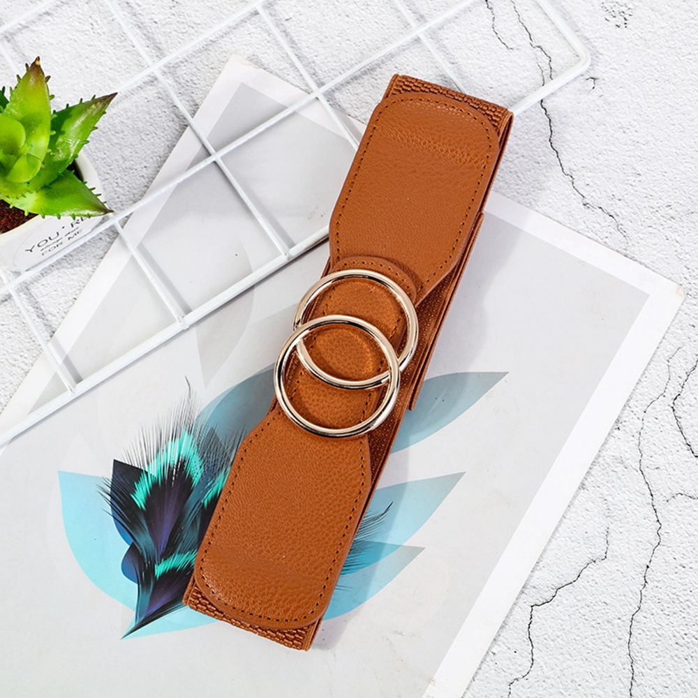 Thắt lưng da PU bản rộng co giãn có thể điều chỉnh phong cách cổ điển 2LIFE