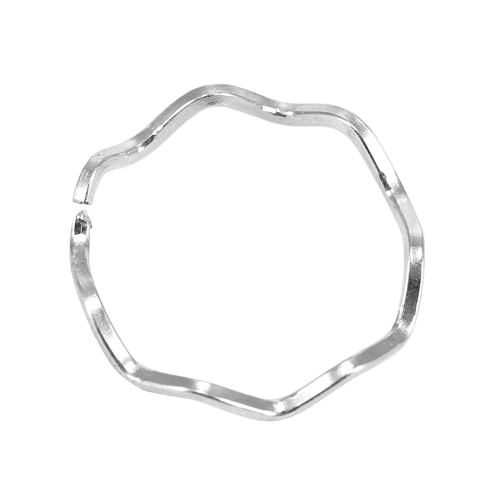 Nhẫn nữ hở ngón phong cách gợn sóng Hàn Quốc đơn giản
