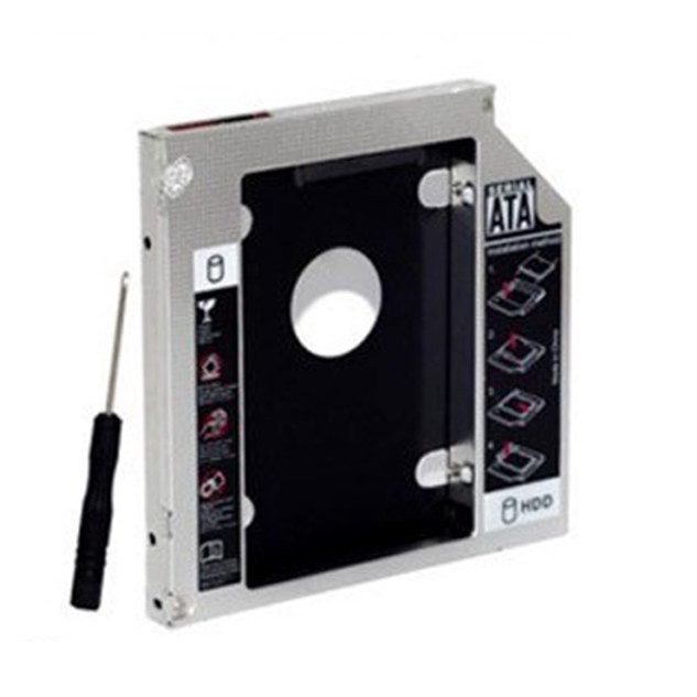 Caddy Bay HDD SSD SATA 3 9.5mm/12.7mm - Khay ổ cứng thay thế ổ DVD ECOBA